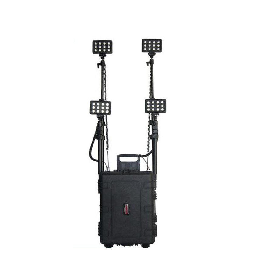 144W industrial led lighting system led lighting tower for security organization