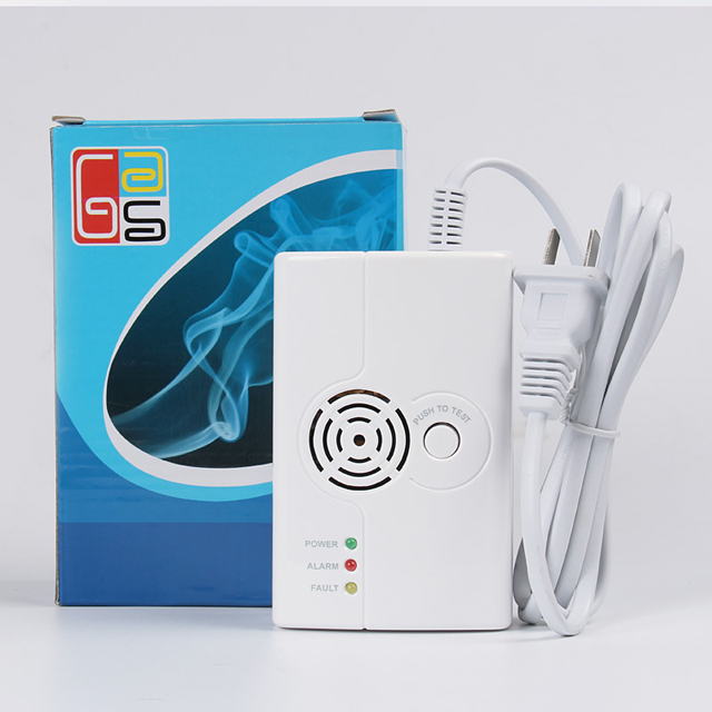 Wall mounted 315MHz/433MHz RF lpg natural gas leak detector wireless alarm for home kitchen safety