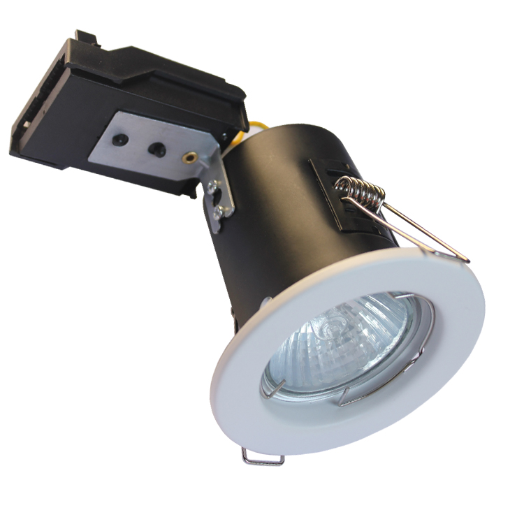 screwless fast connector steel fixed fire rated downlight