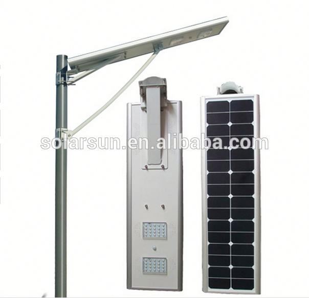 Integrated solar street light with pole,all in one solar street light price,led solar street light 20 watt