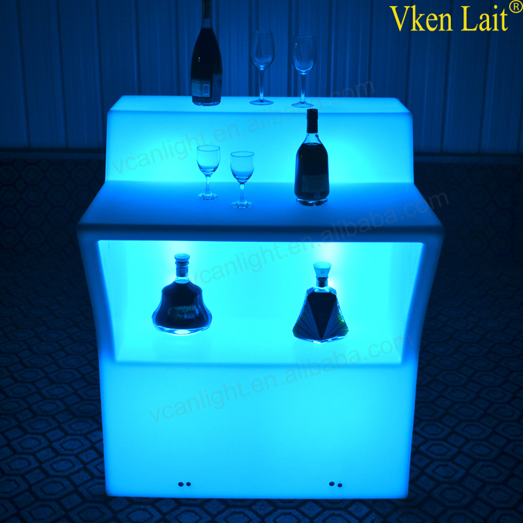 Modern acrylic waterproof outdoor bar counter for event