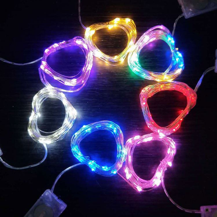 Battery Operated Fairy LED Warm White String 7.2ft 20LED Firefly Coin/Button Cell Starry String Lights For Holiday Festival