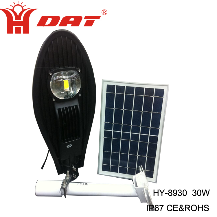 super bright 30 watt night hawk solar street light HY-8930 LED solar waterproof road light