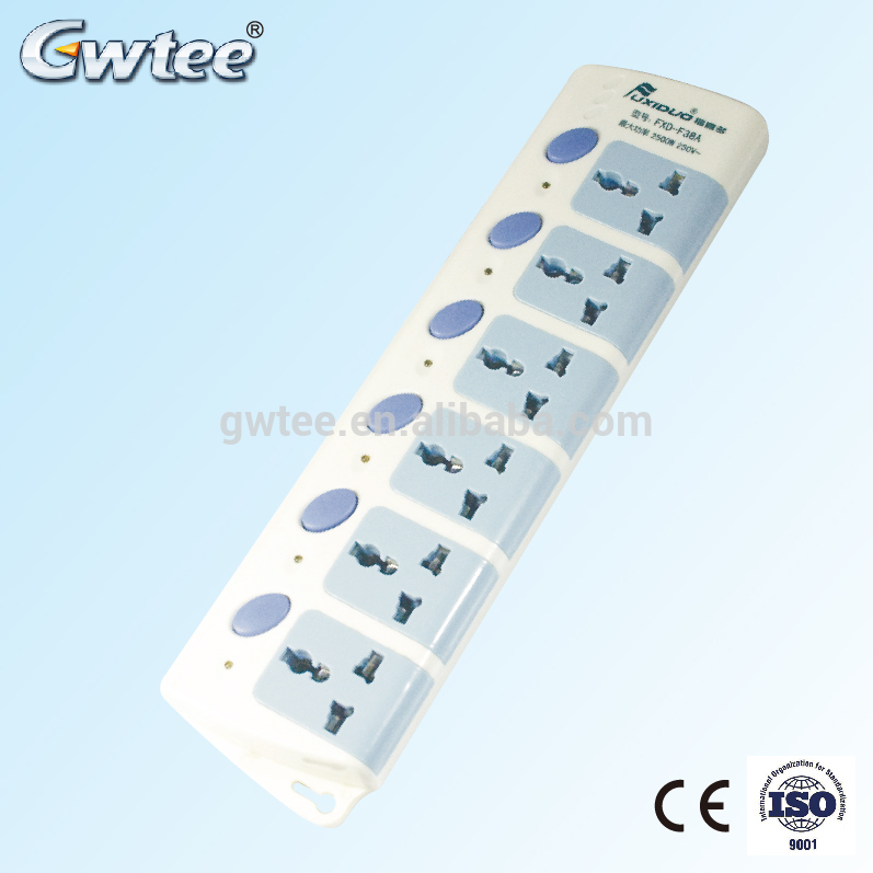 Dubai wholesale market Gwtee multiple outlets FXD-F35A multi power strip