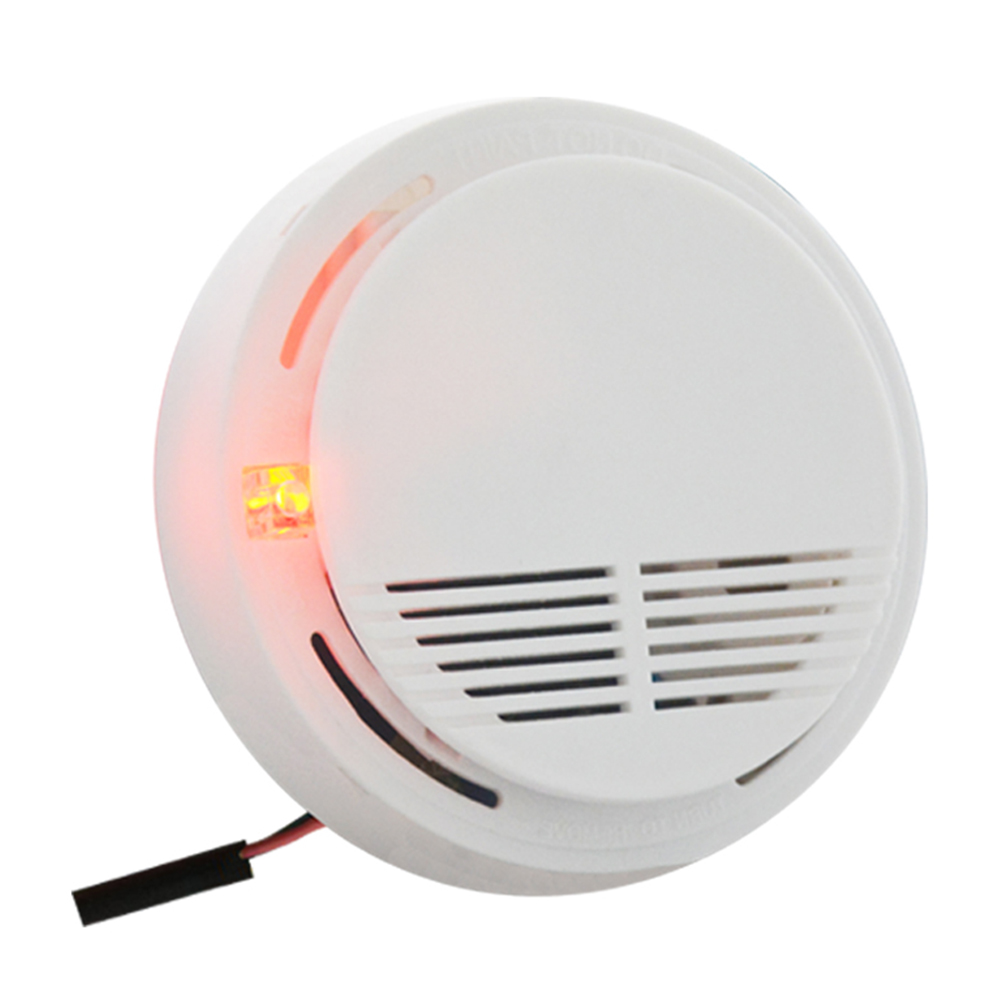 Wireless fire alarm portable smoke detector with battery