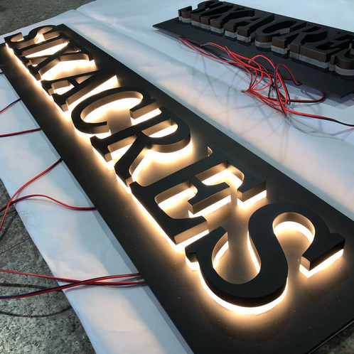 Led advertising sign shop marquee letter led backlit signage metal alphabet letter