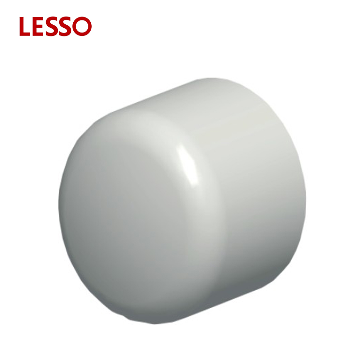 LESSO DIN standard UPVC plastic pipe fittings cap