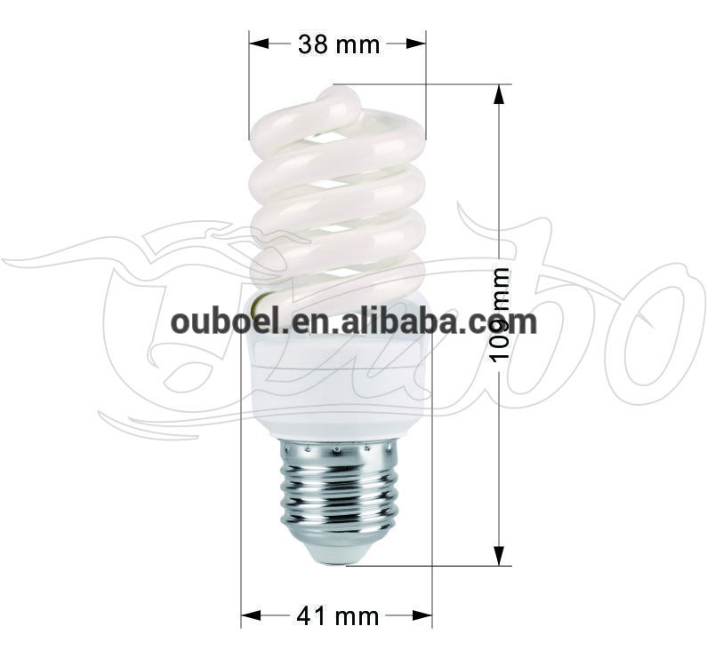 12w full spiral CFL economic lamp compact fluorescent light