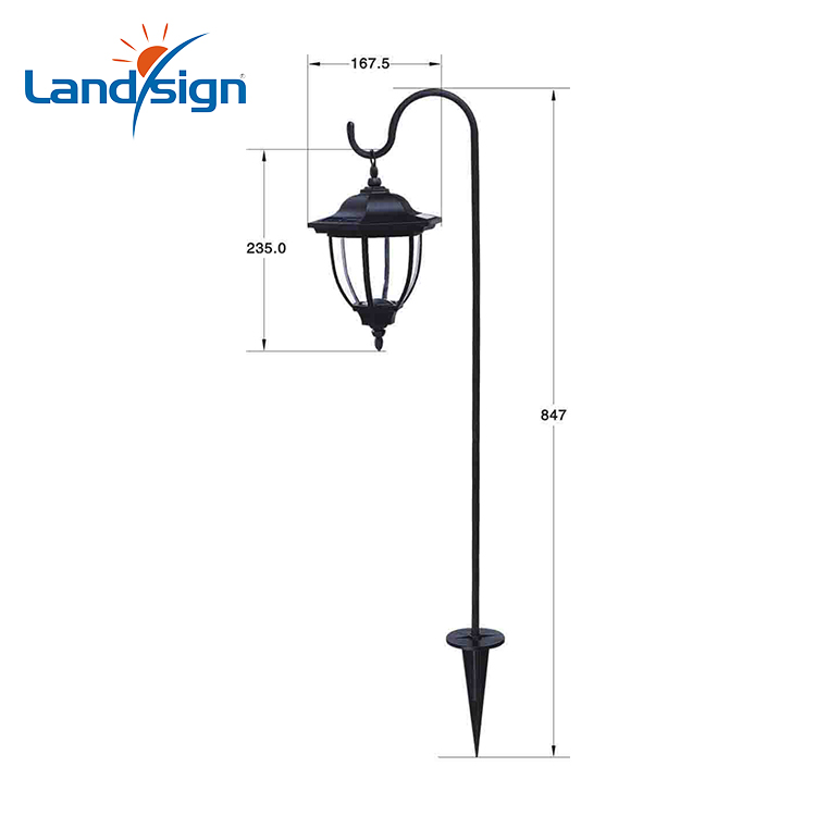 Solar outdoor hanging lantern XLTD-249A replacement parts excellent solar light set free standing solar coach lantern with hook