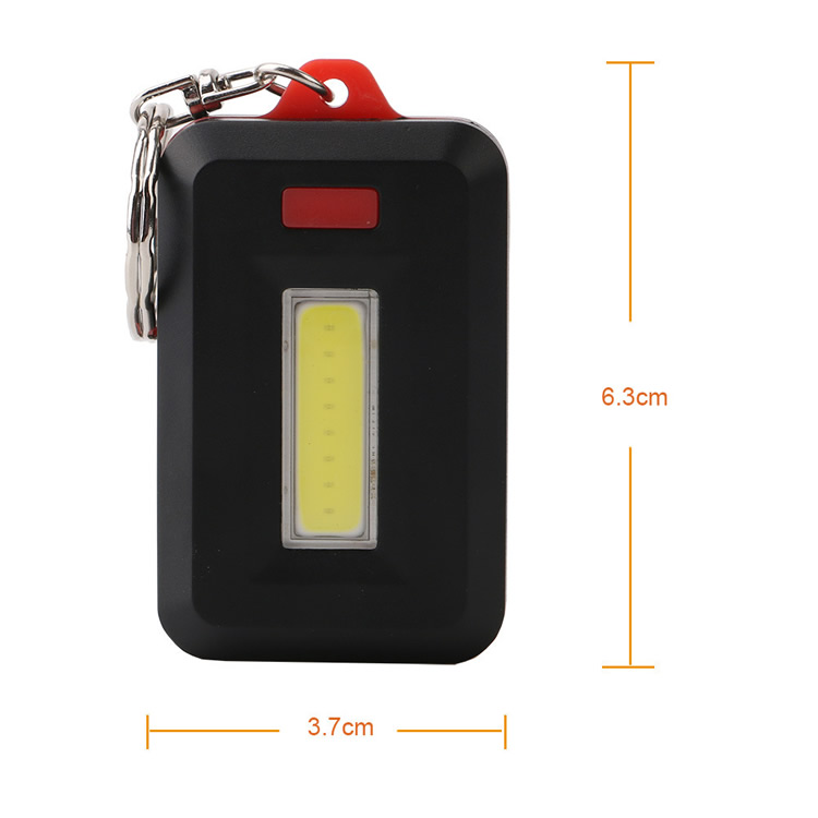 Hot sale Mini COB led flashlight keychain September online fair product flashlight keychain