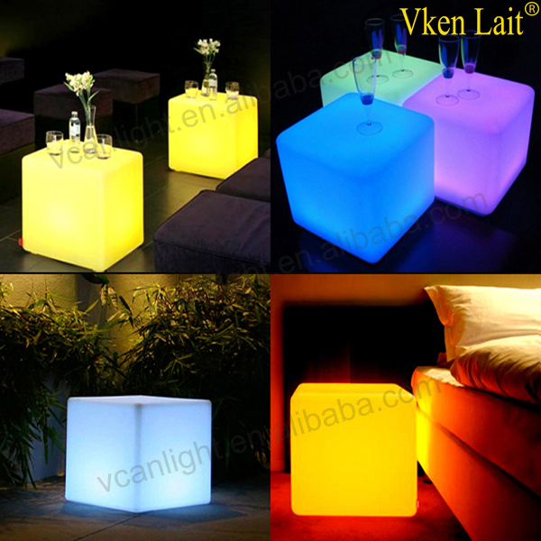 16 colors led glow rubic cube chair