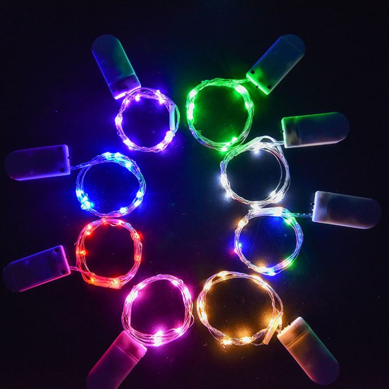 LED Copper Wire Fairy Garland Lamp LED String Lights for Christmas Wedding Home Party Decoration CR2032 Battery