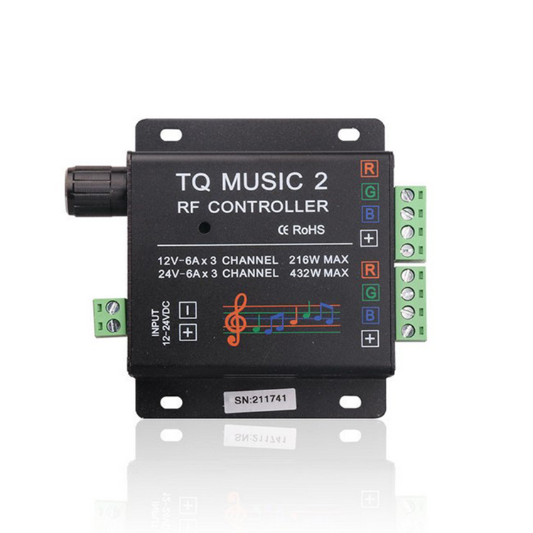 Music touch controller RF remote control LED lights with 5050 3528RGB light strip 12-24V8A