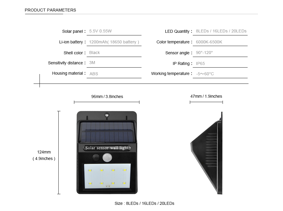 The intelligent outdoor lighting fixture pir sensor led pillar light