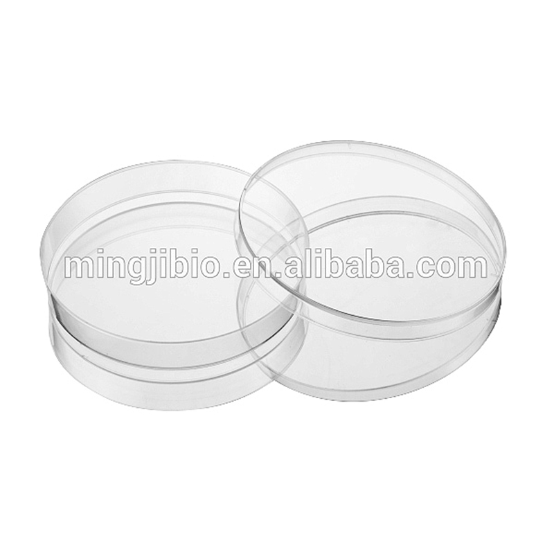 Plastic disposable sterile 90mm petri dish container for bacterial culture