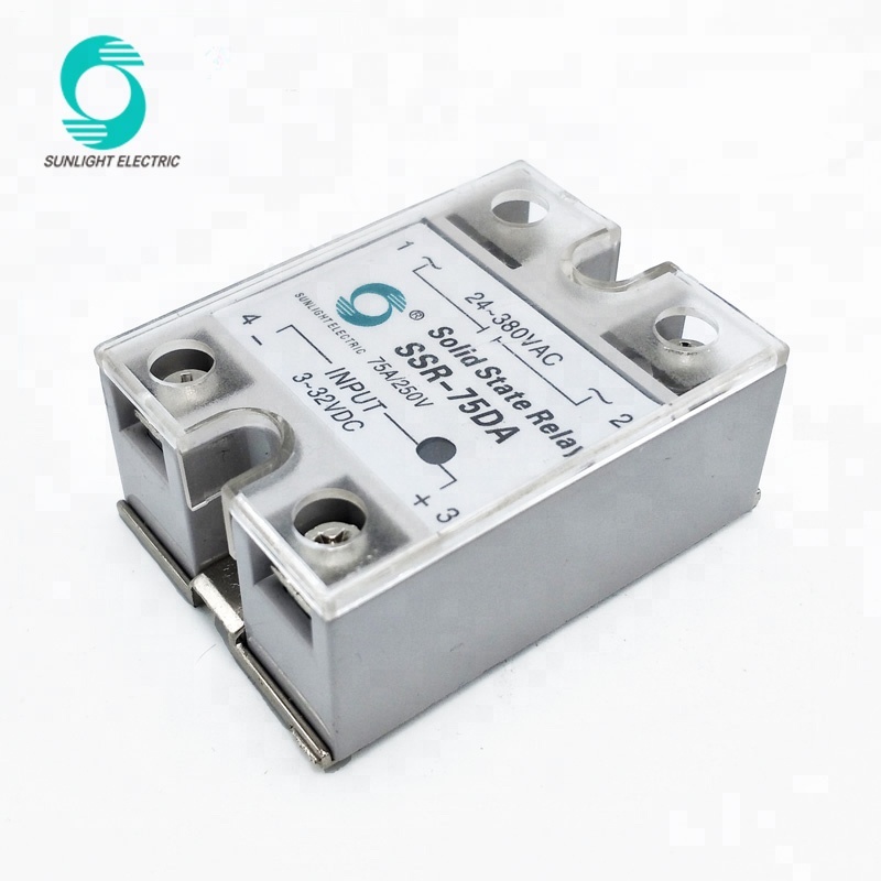 SSR-50DA-H 50A 3-32VDC input 90-480VAC output single phase dc-ac ssr solid state relay