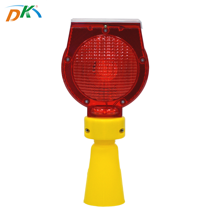 IP65 Waterproof PC LED Solar power Traffic flashing warning light,all in one