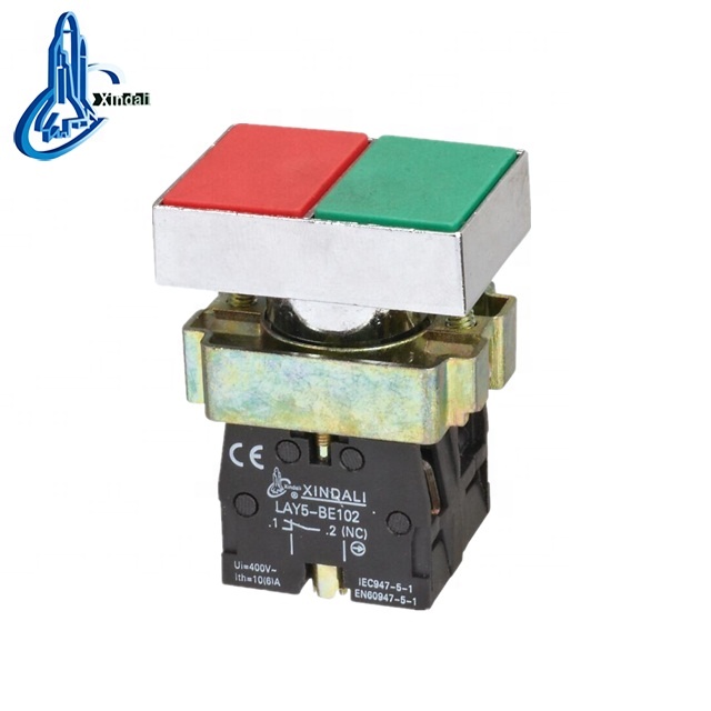 good quality double push button switch IP40 LAY5-BL8325