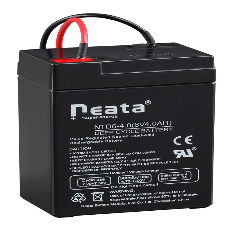 Neata 6v 4ah 20hr Rechargeable Battery 6v Lead Acid Battery For Digital Scale,Emergency Light