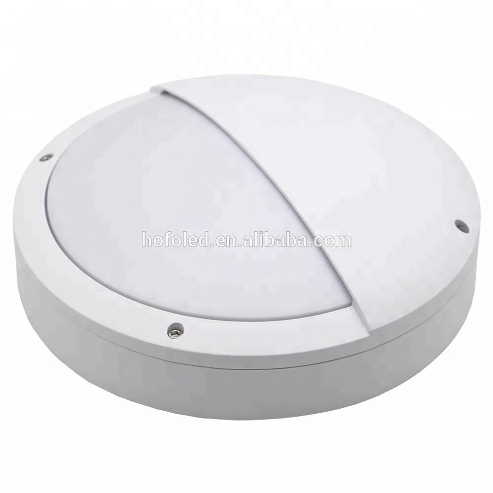 White Aluminum wall light ip65 Half edge LED ceiling lamp