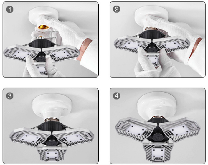 High Performance Led Deformable Ceiling Light Design Motion Activated Modern LED Ceiling Light