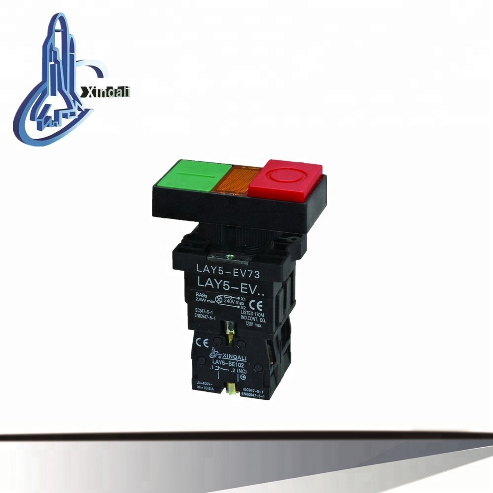 LED latching stop push button switch IP40 LAY5-EW8475