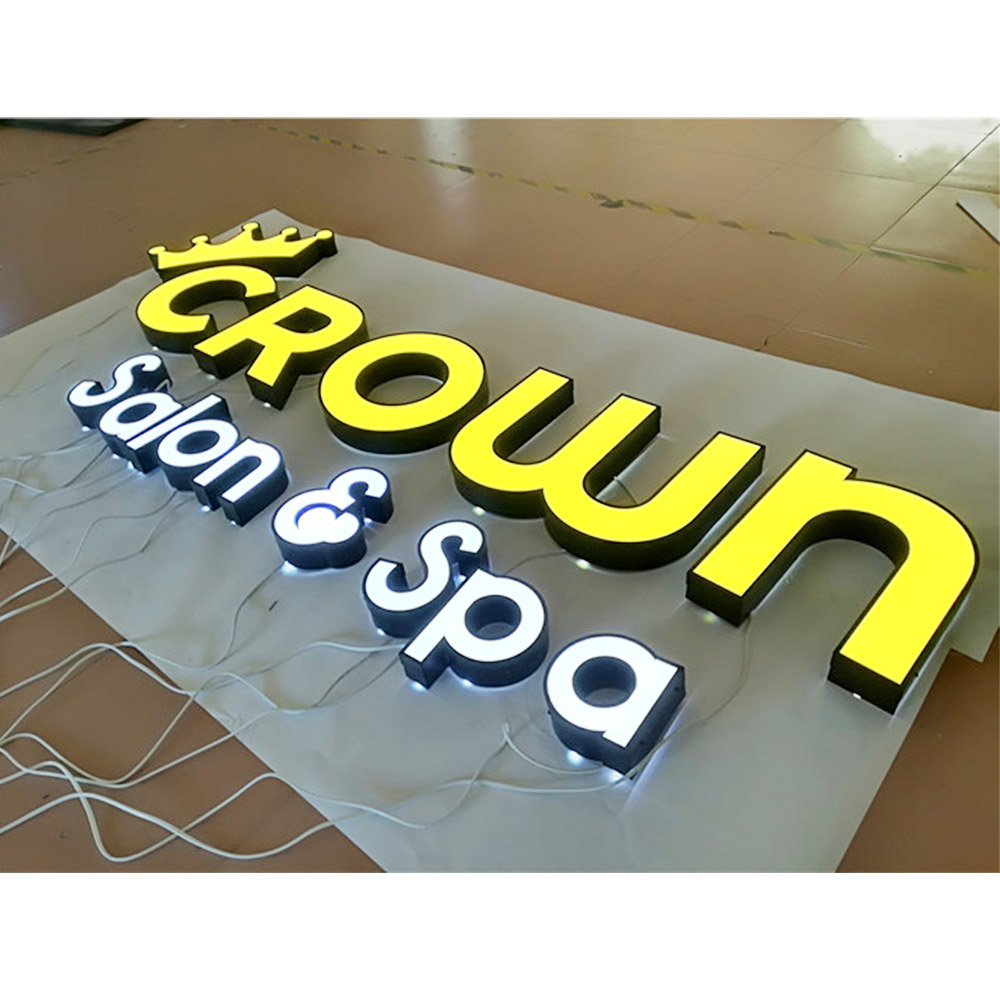 Custom signage light up letter board uber light sign letter board 3d light signage for display