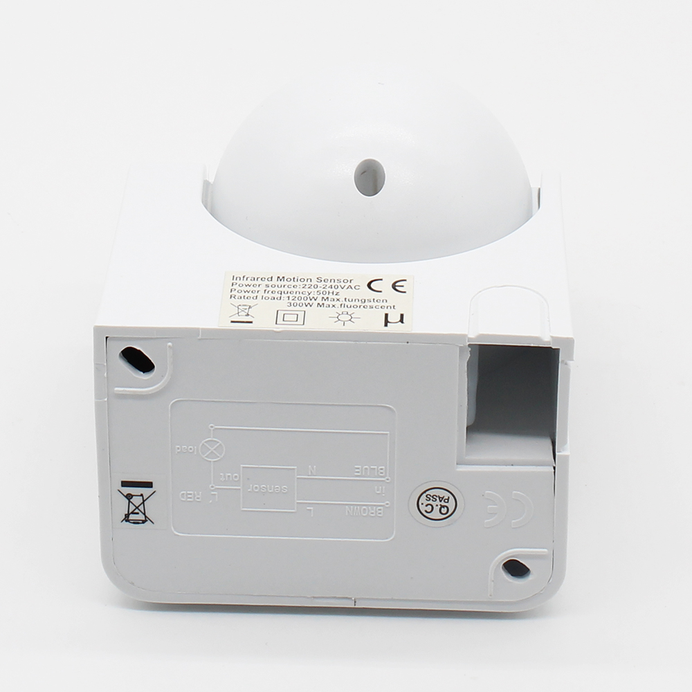 220V wall mounted Infrared motion sensor switch for flood light, ceiling light, wall light (PS-SS39)