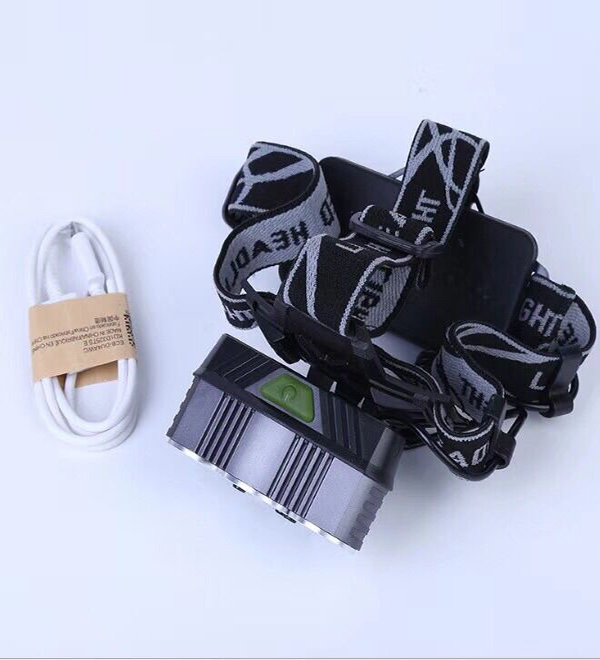 Super Bright 8000 Lumens Rechargeable 9 LED Head Light Waterproof Miro USB Charging Focus LED Headlamp