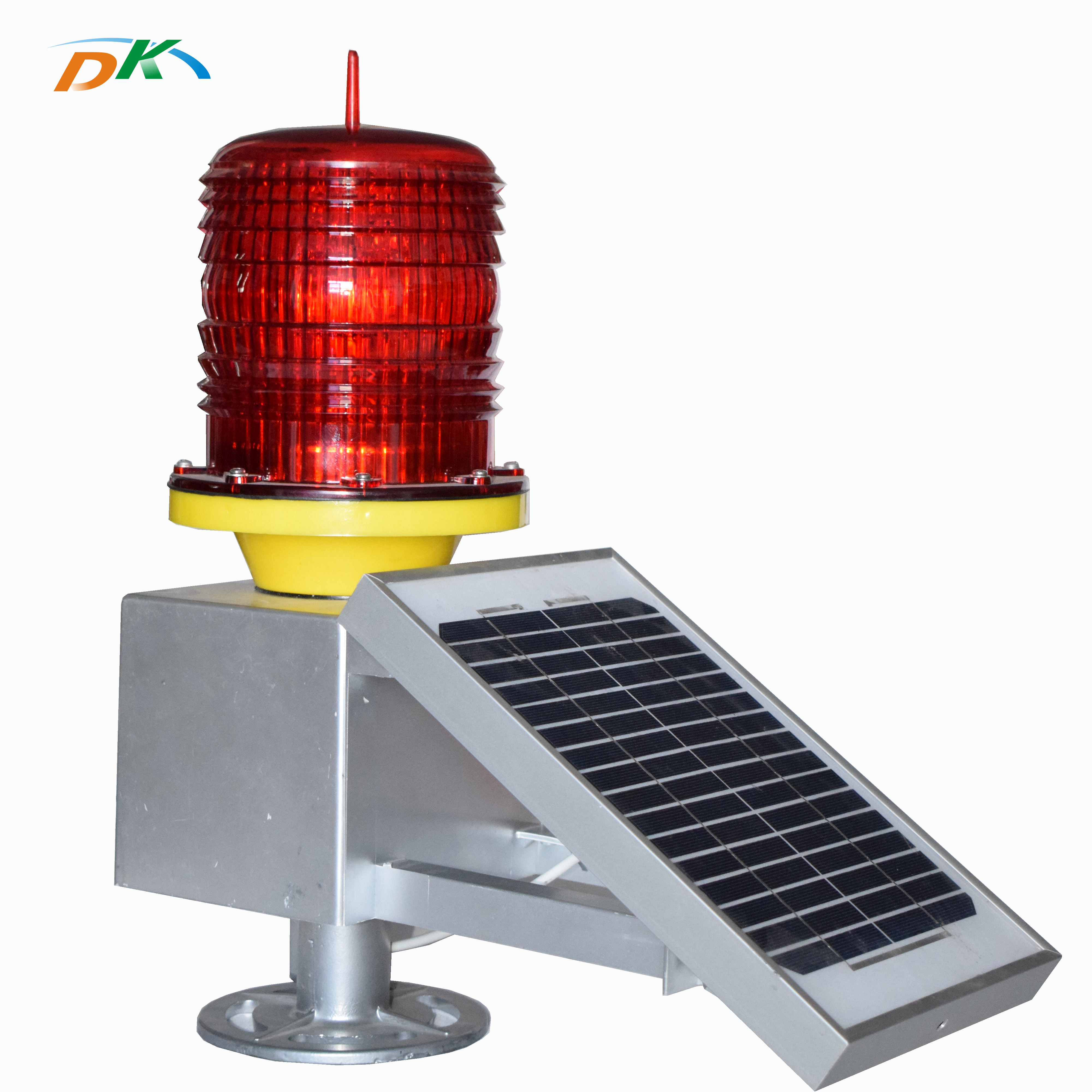 DK marine led solar powered beacon light IP68 flashing lamp manufacturer