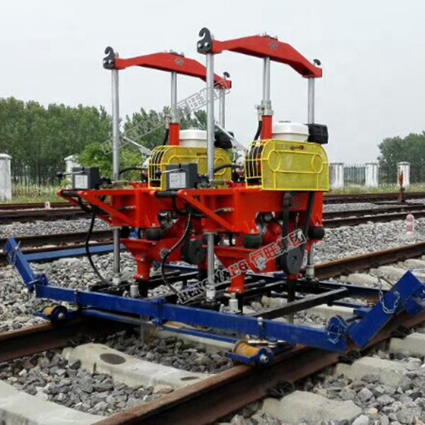 Rail petrol hand railway ballast tamping machine