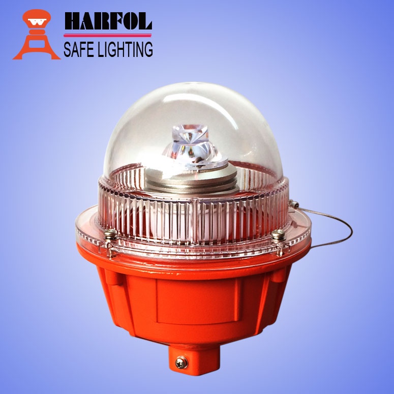 HARFOL led low intensity red aviation obstruction light/aircraft warning light/bulb/lamp for telecom tower/chimney/building