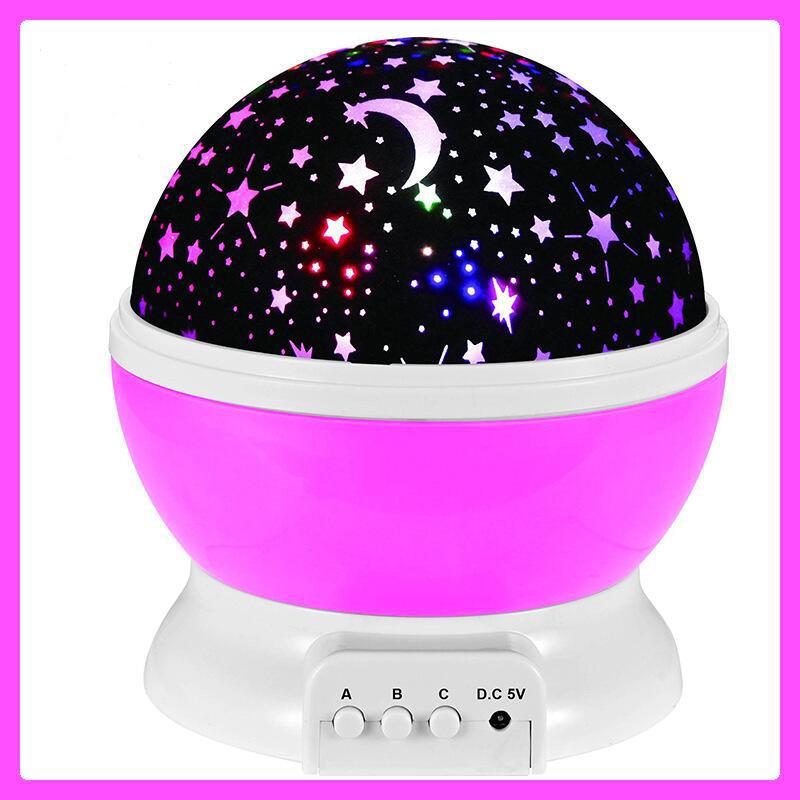 CE Creative Moon and Star Projection shape wholesale LED Night Lamp Baby Night Light Bedroom Decorative Light
