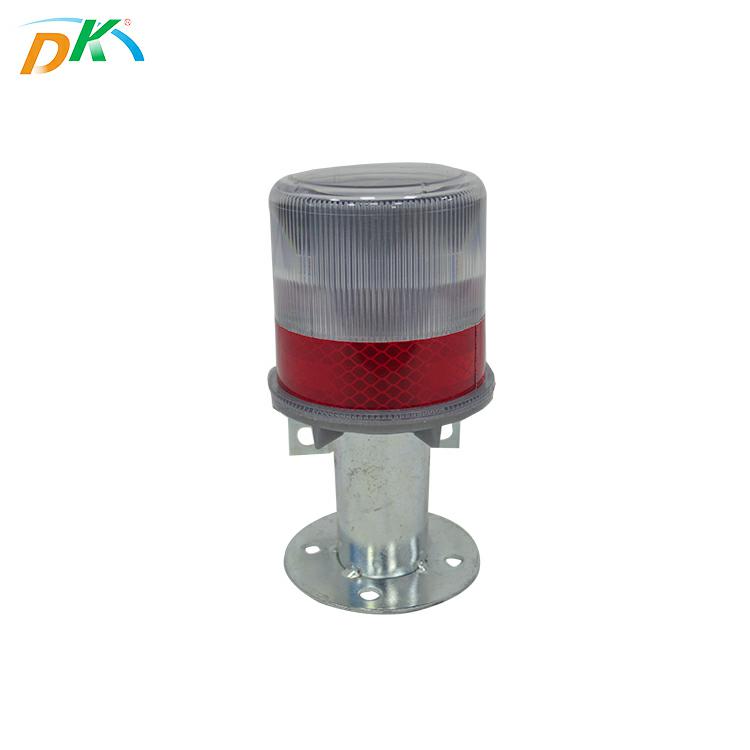 DK LED solar led rechargeable strobe flashing warning road cone light led beacon light