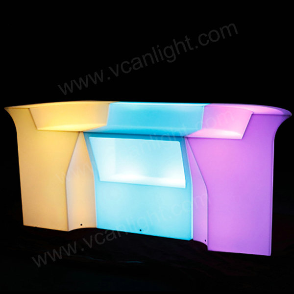 new design waterproof battery operated acrylic led bar tables