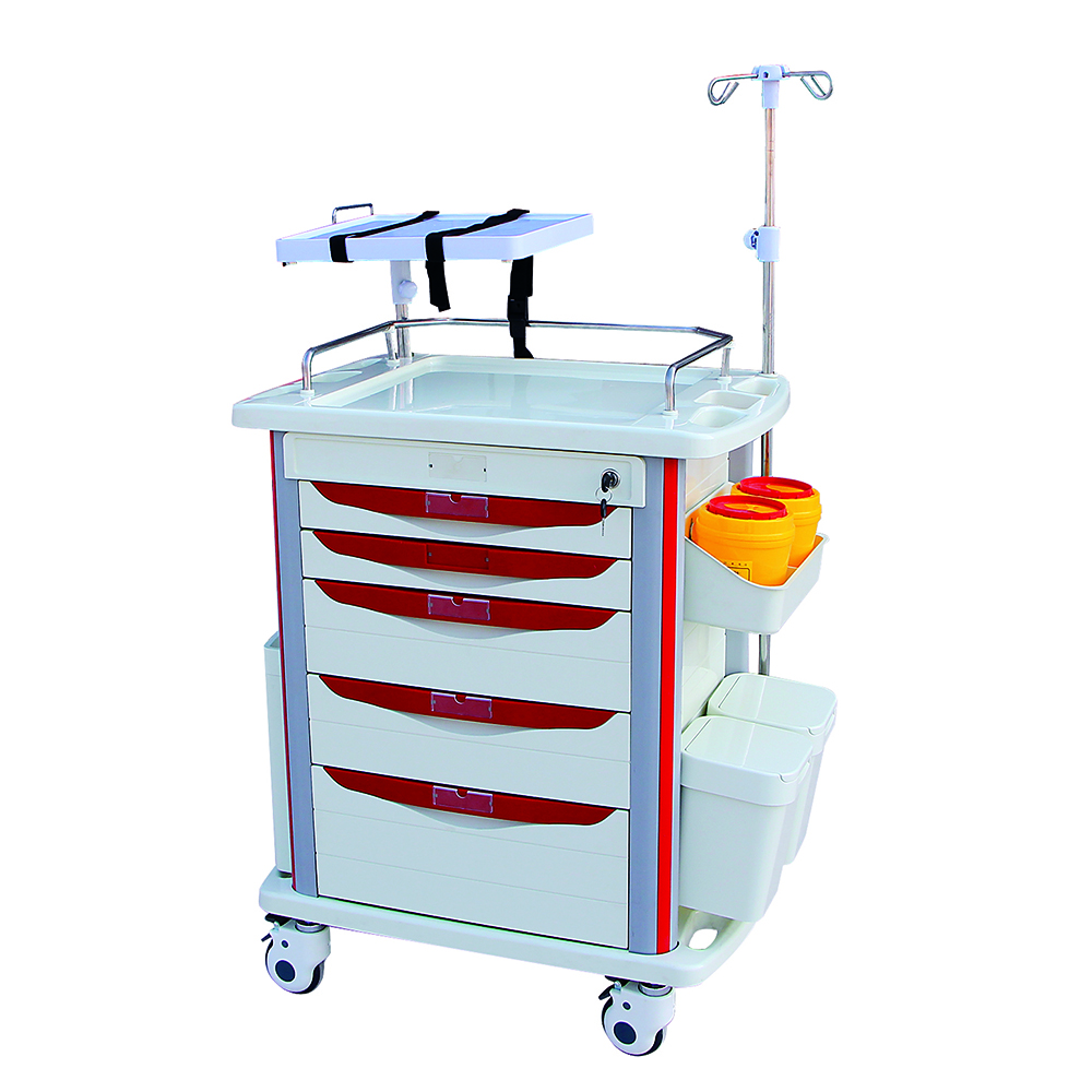 Hospital ABS Transfer Functional Medical Nursing Emergency Drug Treatment Portable Trolley