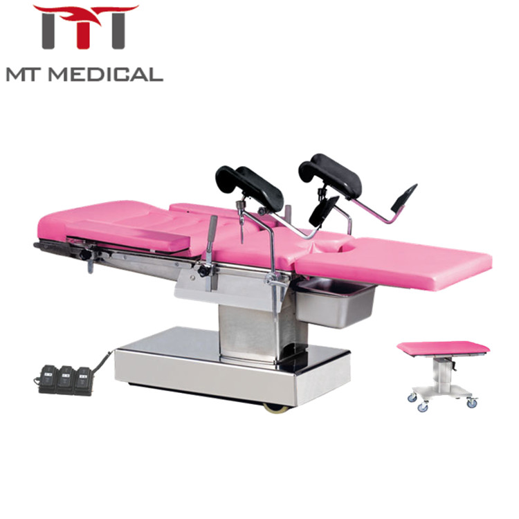 Popular medical Electric examination table is used for gynecology and obstetrics in hospital