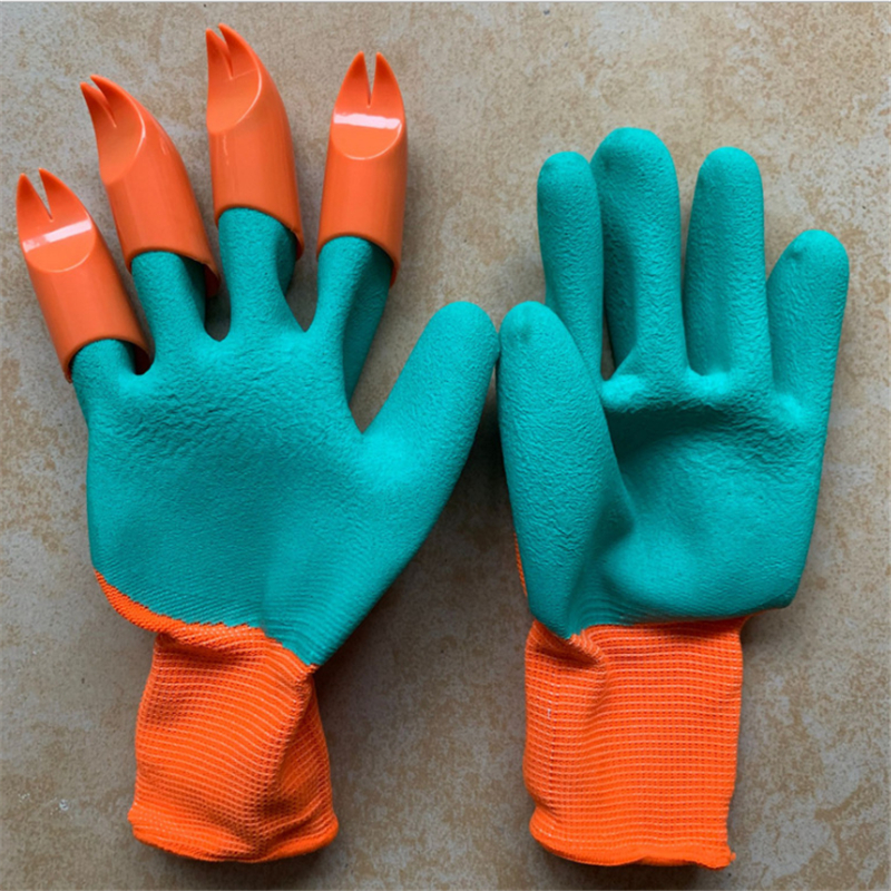 Good Design Garden Gloves 4 ABS Plastic Garden Genie Rubber Gloves With Claws Quick Easy To Dig And Plant For Digging Planting