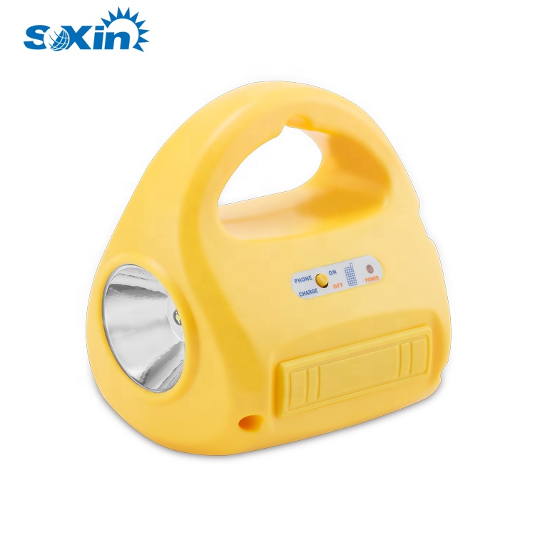 Multifunctional solar system led rechargeable emergency light