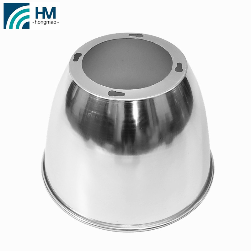 45 degree 16 inch high purity aluminum high bay light reflector