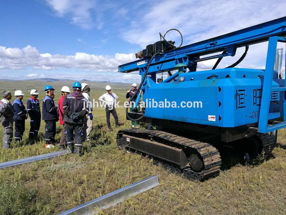 Hammer pile driver solar Piling machine for solar project