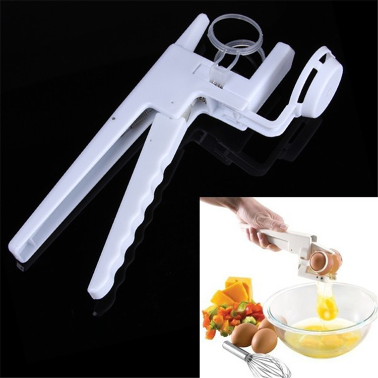 EZ Cracker Delicate Kitchen Gadgets Tools Plastic Egg Crackers Egg Beaters Handheld  Egg York & White Separator Crack