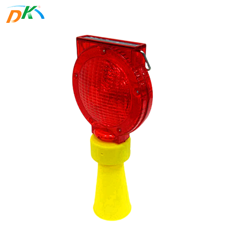 Waterpoof solar LED barricade flashing light traffic safety warning light