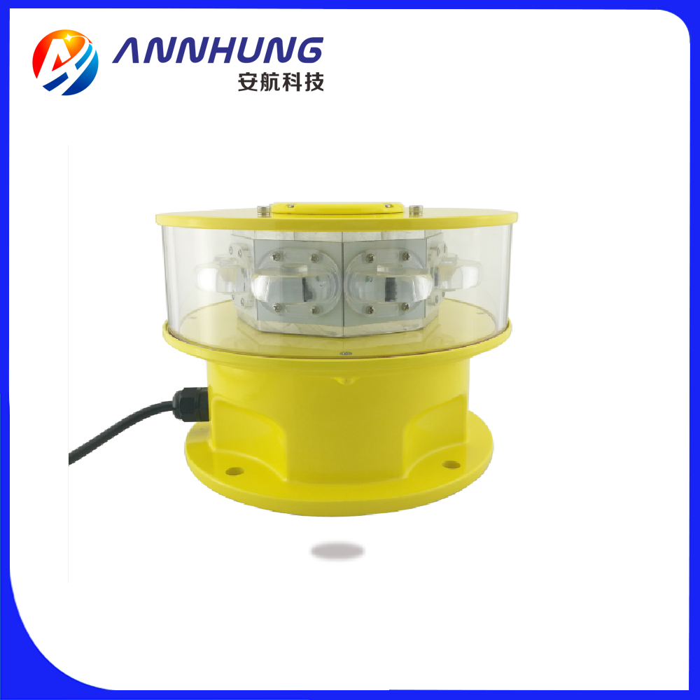 Medium Intensity L864 Light, LED Aviation Obstruction Lights FAA Type B L864 Obstacle Lights Flashing Red Color