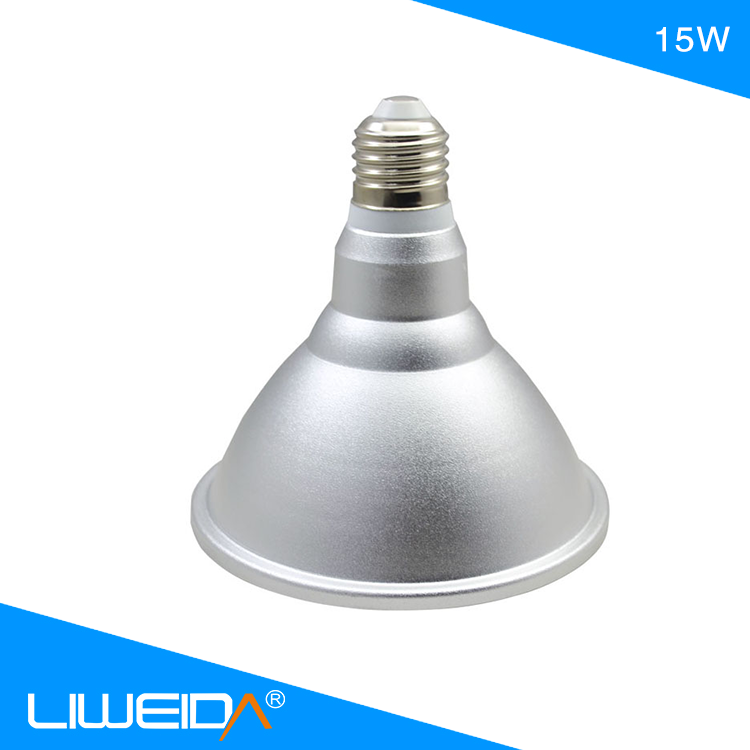 Waterproof IP65 15W LED PAR38 light bulb with good heat dissipation for outdoor lighting darden