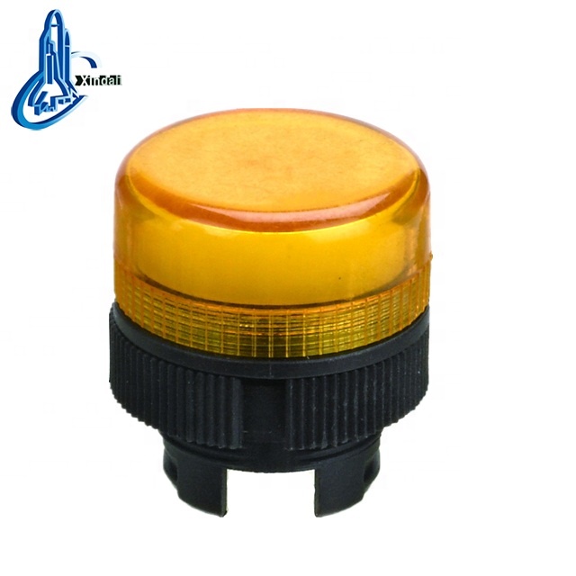 yellow plastic led lamp pilot light head lamp/lay5 led indicator light switch parts LAY5-EV05