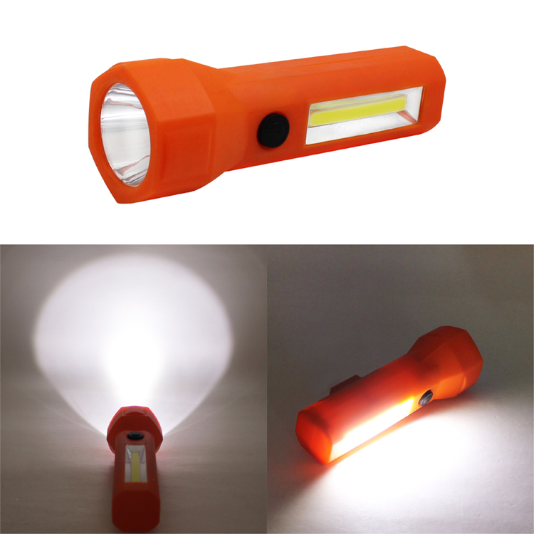 220 Lumens Rubber Abs Material 3W COB LED Fishing Flashlight