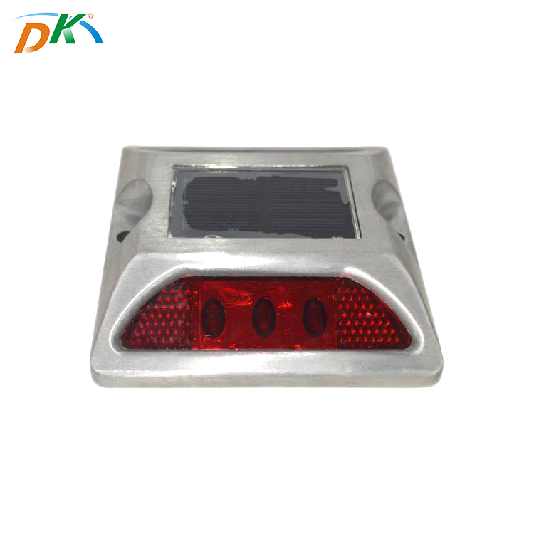 Solar powered cat eye led road safety blinkers stud,6 led road stud reflectors