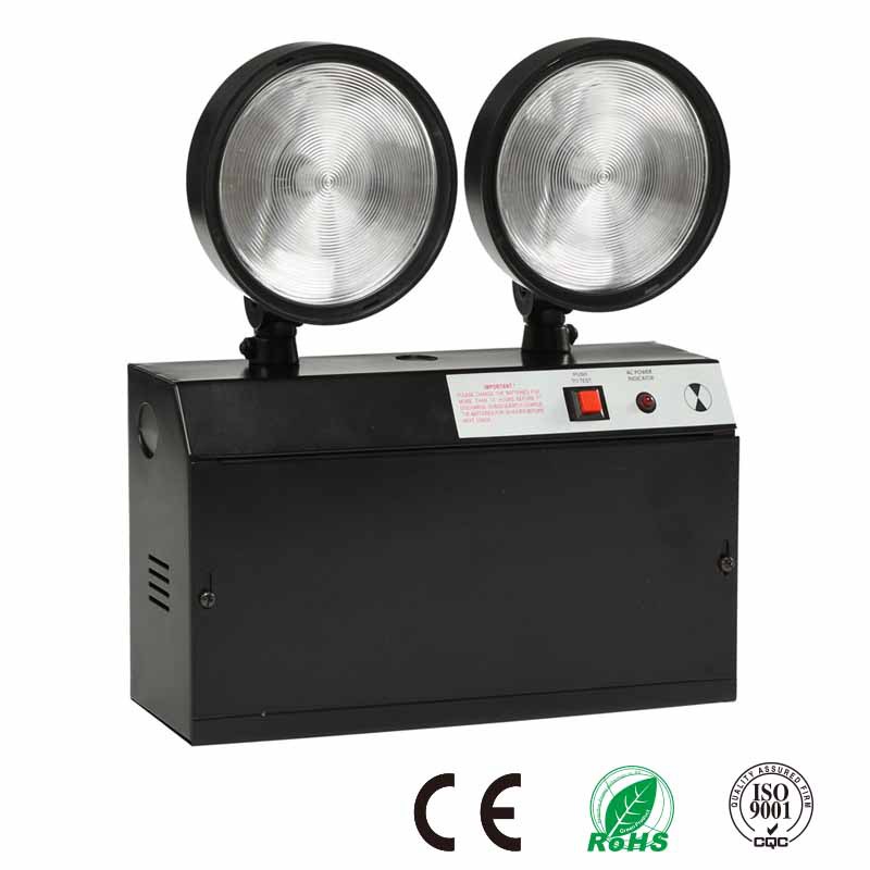 Black Body Emergency Light 20 LED Twin Spot Lamp For Government Building