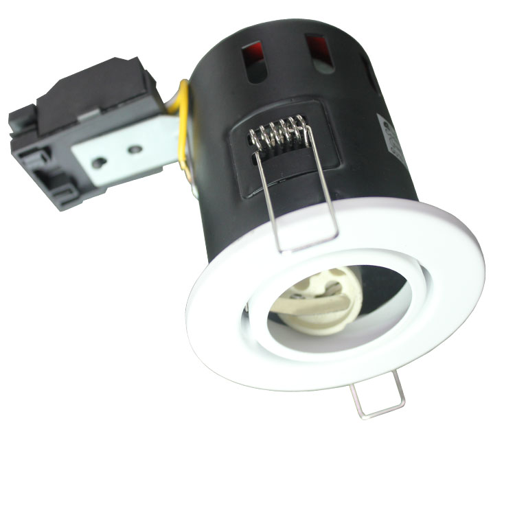 side ventilation holes Steel tilted interchangeable bezel GU10 Fire Rated Downlights